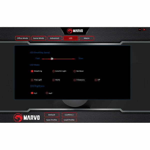 Marvo Mysz M519, 12000DPI, optyczna, 8kl., przewodowa USB, czarna, do gry-6