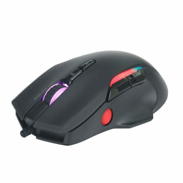 Marvo Mysz G945, 10000DPI, optyczna, 9kl., przewodowa USB, czarna, do gry, podświetlenie RGB-2