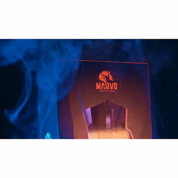 Marvo Mysz G960, 9000DPI, optyczna, 12kl., przewodowa USB, czarna, do gry, podświetlana, boczny joystick-12
