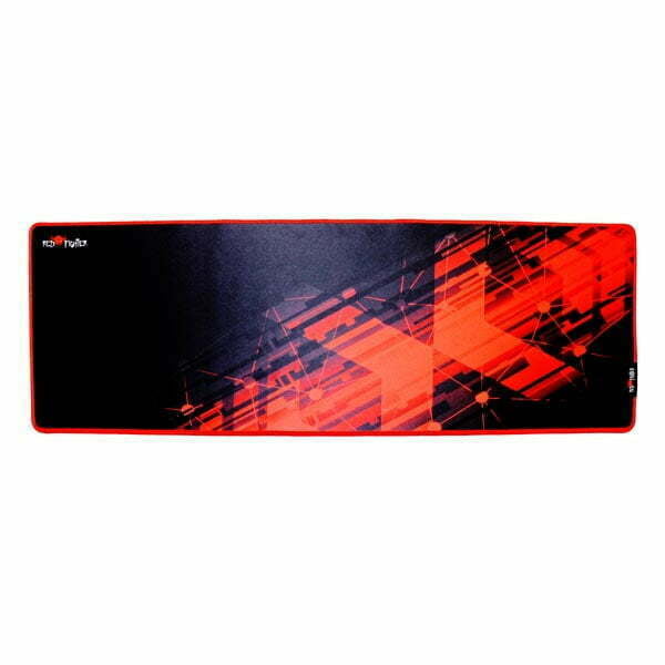 Podkładka pod mysz, P2-XL, do gry, czarno-czerwona, 78 x 27 x 0.4 cm, Red Fighter-1
