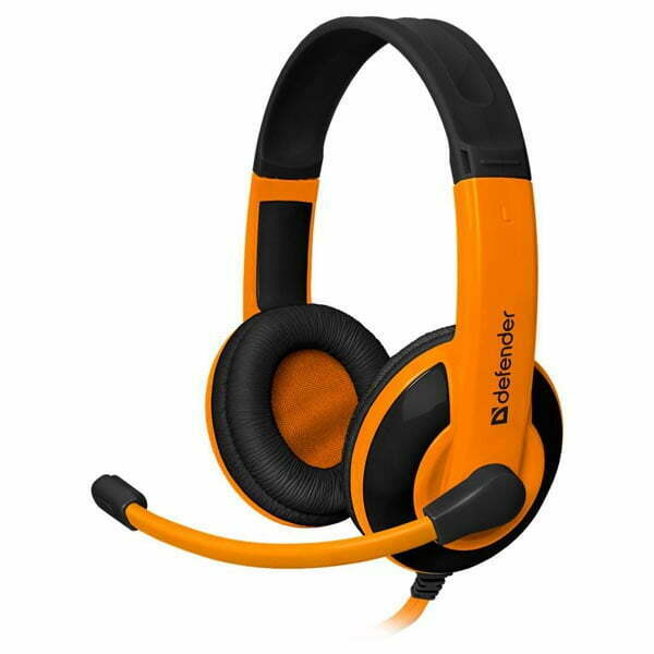 Defender Warhead G-120, Gaming Headset, słuchawki z mikrofonem, regulacja głośności, czarno-pomarańczowy, 2x 3.5 mm jack-1