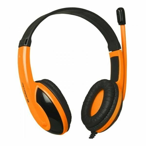 Defender Warhead G-120, Gaming Headset, słuchawki z mikrofonem, regulacja głośności, czarno-pomarańczowy, 2x 3.5 mm jack-2
