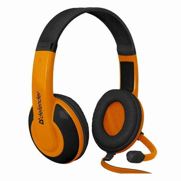 Defender Warhead G-120, Gaming Headset, słuchawki z mikrofonem, regulacja głośności, czarno-pomarańczowy, 2x 3.5 mm jack-3