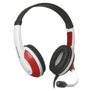 Defender Warhead G-120, Gaming Headset, słuchawki z mikrofonem, regulacja głośności, biało-czerwony, 2x 3.5 mm jack-2