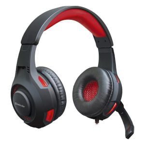 Defender Warhead G-450, słuchawki z mikrofonem, regulacja głośności, czarno-czerwona, słuchawki zamknięte, podświetlane, USB-2