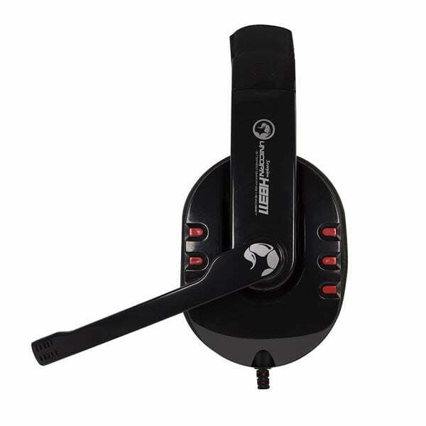 Marvo H8311, słuchawki z mikrofonem, regulacja głośności, czarna, do gry, 2x 3.5 mm jack-3