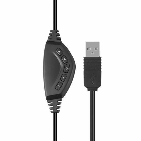 Marvo HG9022, słuchawki z mikrofonem, regulacja głośności, czarno-czerwona, 7.1 (wirtualne), podświetlenie LED typ USB-3