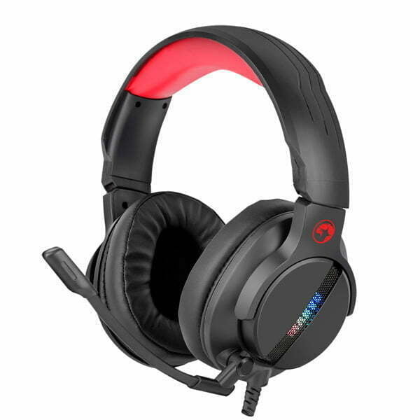 Marvo HG9065, słuchawki z mikrofonem, regulacja głośności, czarna, 7.1 (virtual), do gry-1