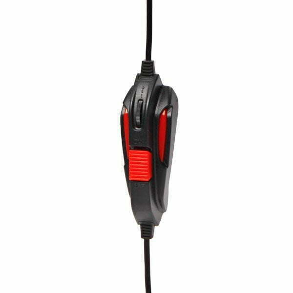 RED FIGHTER H2, Gaming Headset, słuchawki z mikrofonem, regulacja głośności, czarno-czerwona, 2x 3.5 mm jack-5