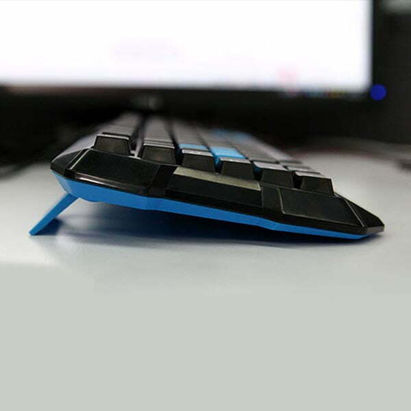 E-BLUE Polygon, klawiatura US, do gry, odporna na zalanie rodzaj przewodowa (USB), czarna-5