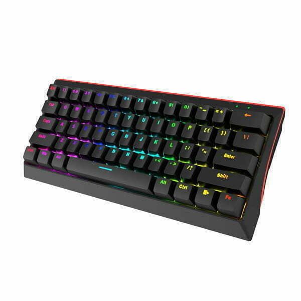 Marvo KG962 EN - R, klawiatura US, do gry, mechaniczna rodzaj przewodowa (USB), czarna, podświetlenie, czerwone przełączniki-4
