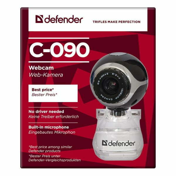 Defender Web kamera C-090, 0.3 Mpix, USB 2.0, czarna, na notebook/LCD-5